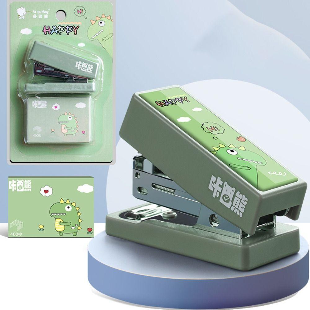 Stationery Cartoon Metal Stapler Set Metal Binding Tools New Mini Stapler