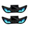 Lumière LED de Voiture sans Fil Yeux de Diable Solaires pour Pare-brise, Panneau d'Avertissement de Fenêtre à Installation Magnétique avec Trois Modes d'Affichage Personnalisés Intelligents, Numérique