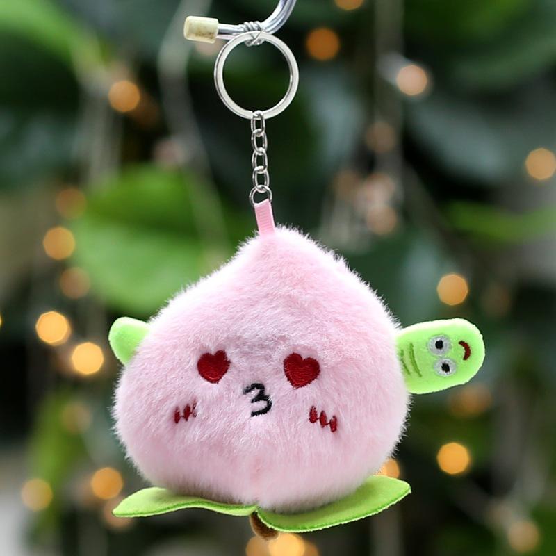 Niedlich Niedlich Früchte Können Verwendet Werden Um Erdbeeranhänger Plüschtier Puppe Apfel Avocado Tasche Hängender Schlüsselanhänger