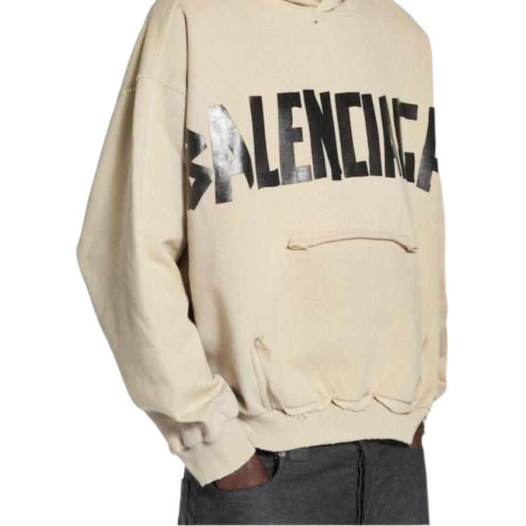 Balenciaga Logo Printed Hoodie 744441TSV869501