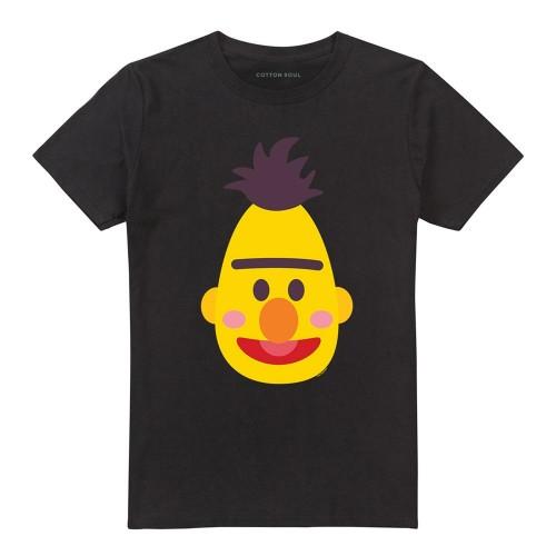 Sesame Street Unisex Adult Bert Kawaii Face T-Shirt