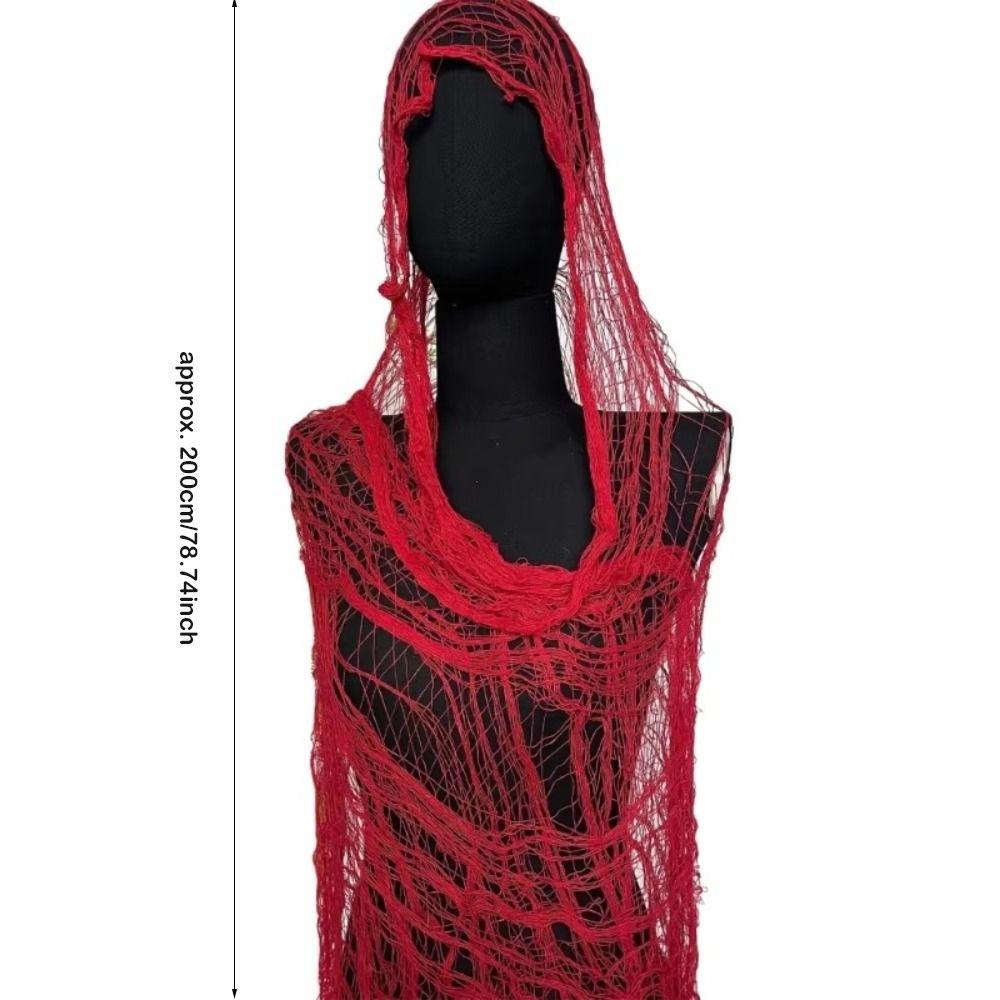 Casual Distressed Scarf Mesh Hole Photography Shawl Lightweight Wrap Cloak Outdoor Use