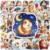 Cute Guinea Pig Funny Modeling Stickers 50 Non-Repeating Waterproof Self-Adhesive Stickers Source Factory