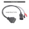 Diagnostic Convertor, 3 Pin to 16Pin OBD2 Auto Car Diagnostic Adapter Cable Replacments For Car