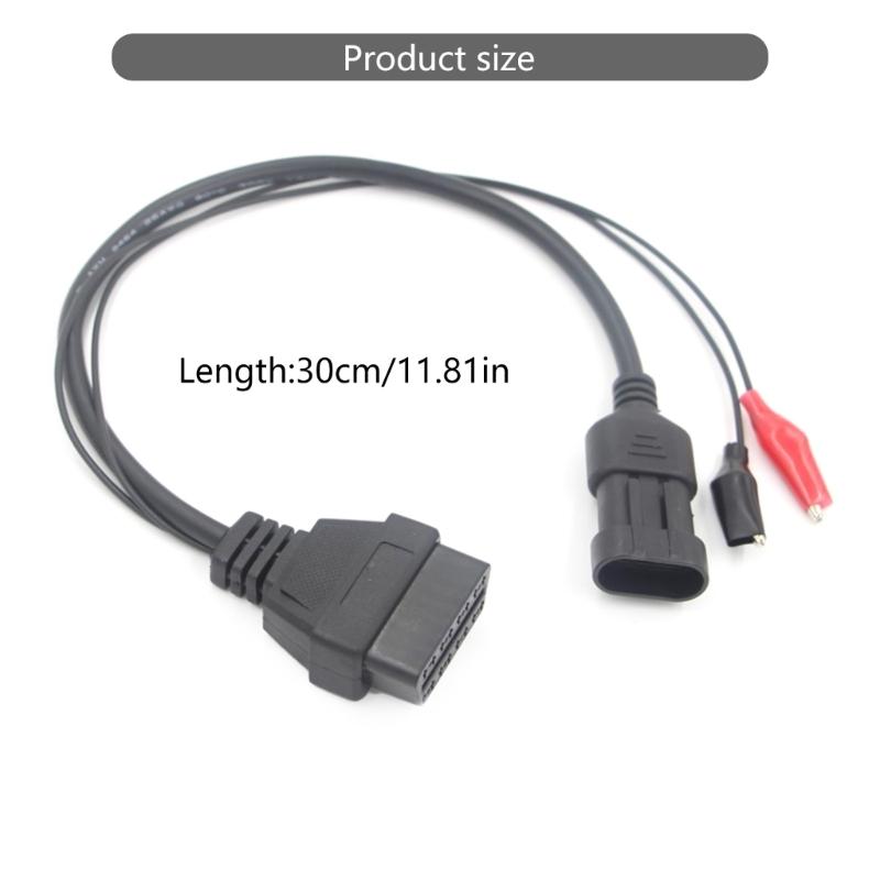 Diagnostic Convertor, 3 Pin to 16Pin OBD2 Auto Car Diagnostic Adapter Cable Replacments For Car