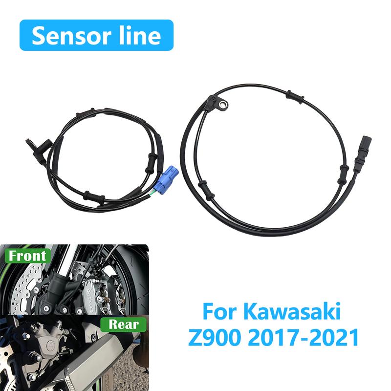 For Kawasaki Z900 Z 900 2017 2018    Front Rear Brake System ABS Wheel Speed Sensor Cable Motorcycle Accessories
