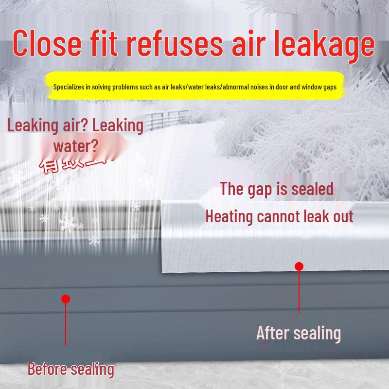 

Зимняя уплотнительная лента для окон для изоляции щелей и защиты от ветра Gray, 5cm x 10m