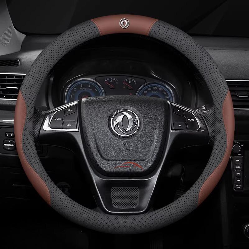 Leather Car Steering Wheel Cover for Dongfeng T5 Evo 580 Shine Max Rich 6 E70 IX5 AX7 Accessories Dongfeng Joyear X3 X5 SX6