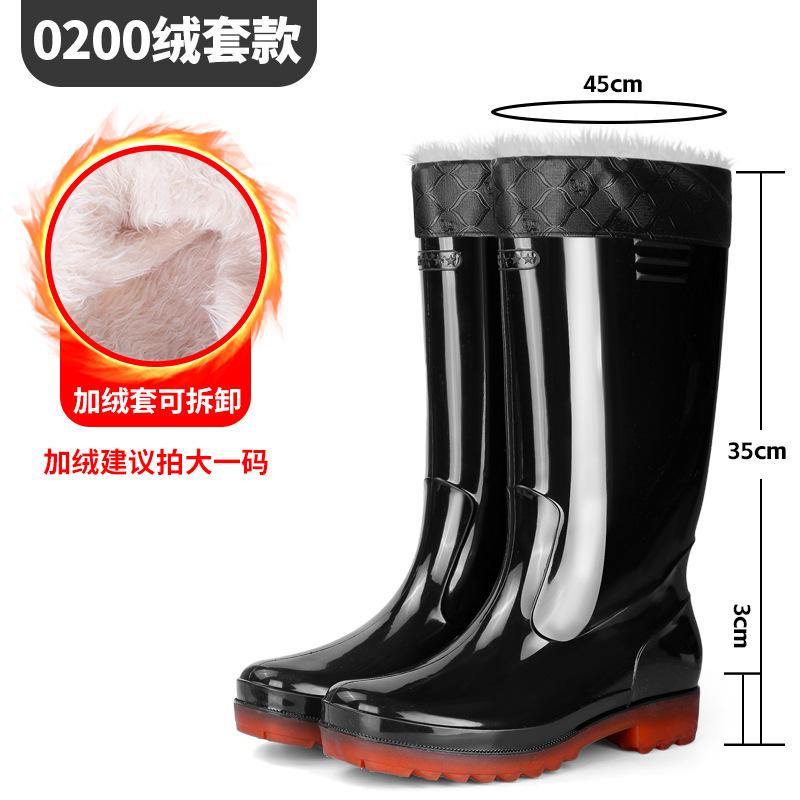 Male Tall Tube Food Factory White Rubber Shoes Dust-proof Long Tube Worker Shoes Thickened Acid and Alkali Rain Boots Kitchen Non-slip Water Shoes Men