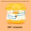Interactive Cat Teaser Stick Cat Toy with Feathered Fish Interchangeable Teaser Heads 360-Degree Rotating Duck Base Detachable Teaser Wand
