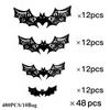 1-10Bags Halloween 3D Black Dimensional Bat Wall Stickers Decoration Venue Setup Prop Removable Wall Decals for Party Decor