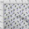 oneOone Georgette Viscose Gray Fabric Cactus Fabric For Sewing Printed Craft Fabric By The Yard 42 Inch