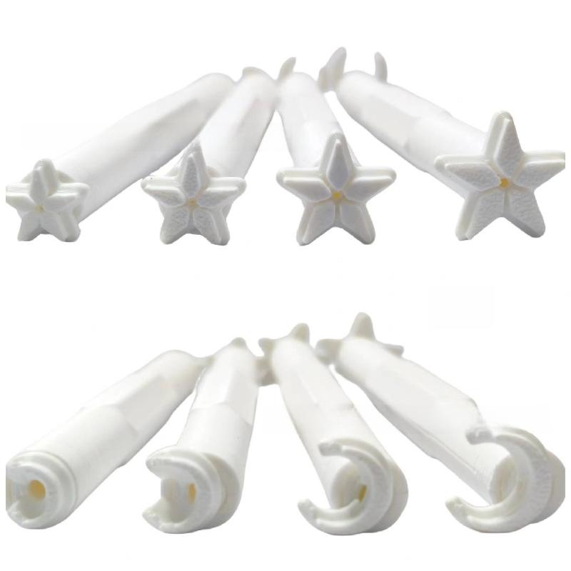 Lot de 4 outils DIY Motifs Fleurs Graffiti Papillons Lune Floraux Outils de Pointillage Stylo Peinture par Points Outils de Gaufrage Stylo Tampon Art