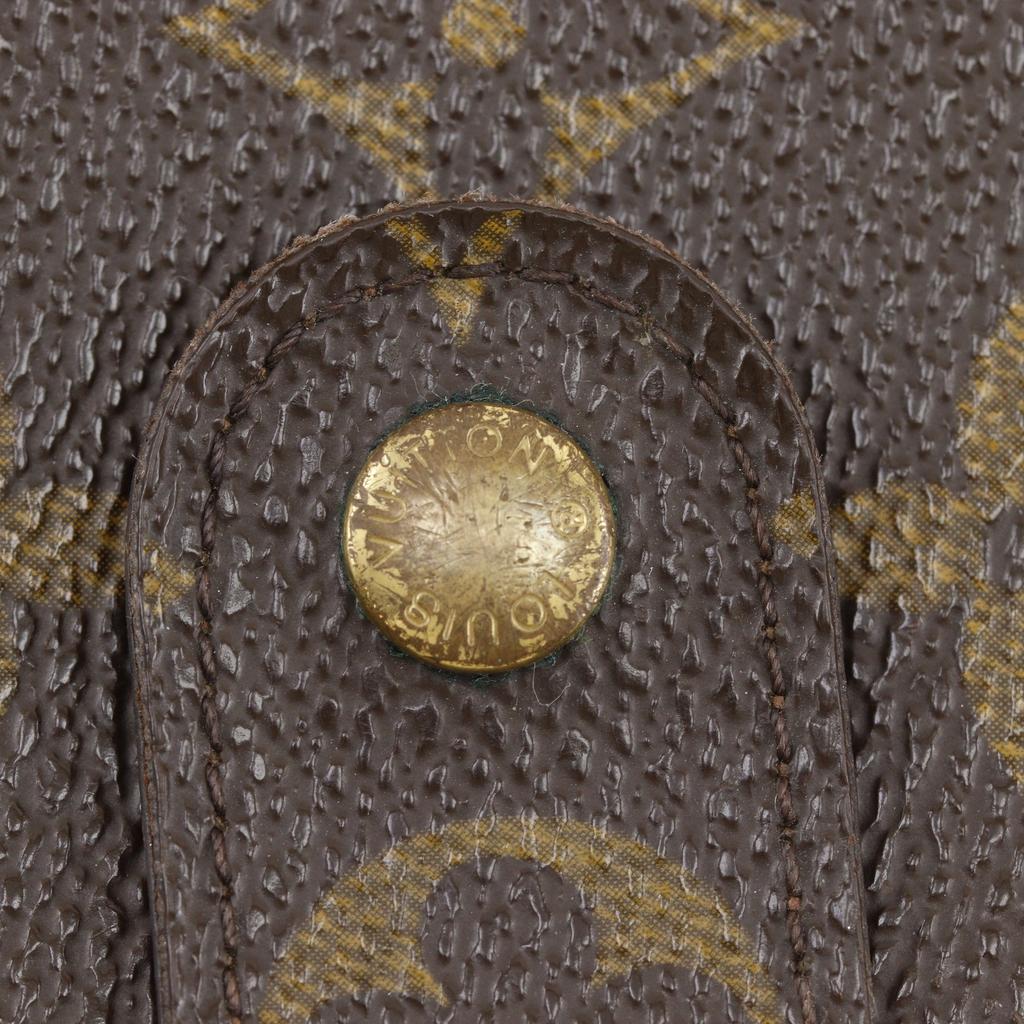 LOUIS VUITTON Porto Papie Zip Bi-Fold Wallet M61207 Brown Monogram canvas Women Used