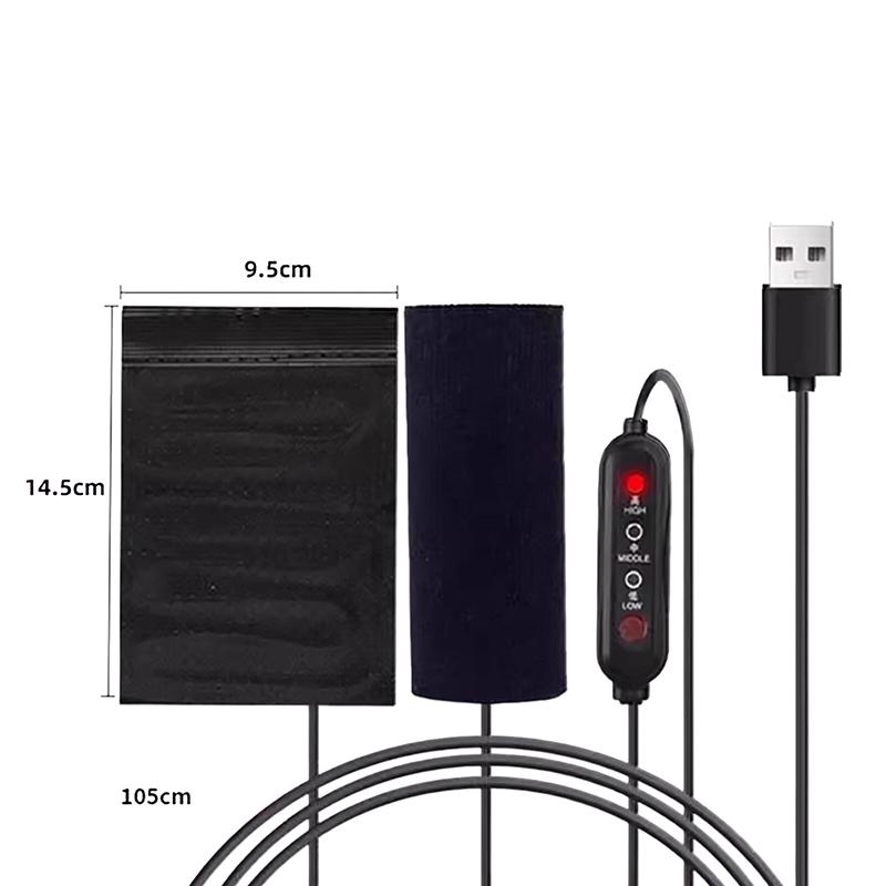 1Pair 5V 2A Usb Electric Motorcycle Heated Handlebar Cover 3 Gear Warmer Heated Handgrips Handle Cover Motorcycle Accessories