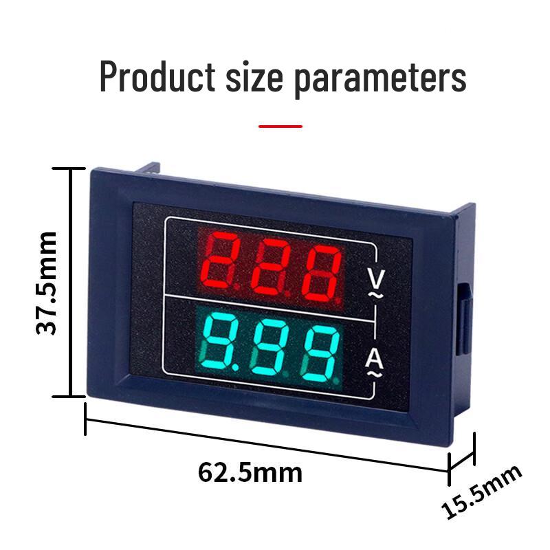 

Yuante Digital Dual Display AC Voltmeter Ammeter 100A CN plug (adapter included)