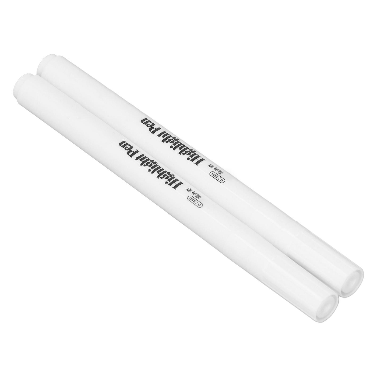 

2 шт. Белый маркер 0,7 мм Выделение Украшение Без запаха Непрозрачный Быстросохнущий Водостойкий Стойкий