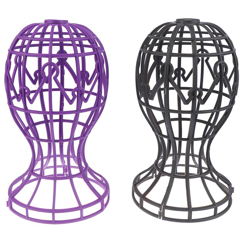 1X Wig Stands Hat Cap Holder Storage Rack Wigs Support Dryer Tool Foldable Wig