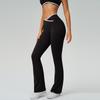 Women's High-Waist Micro-Flare Yoga Pants with European and American Style