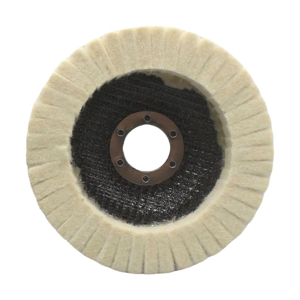 Efficient Wool Felt Polishing Wheel Pad Buffing Disc for Flat Surfaces for Angle Grinder Metal and Jewelry Finishing