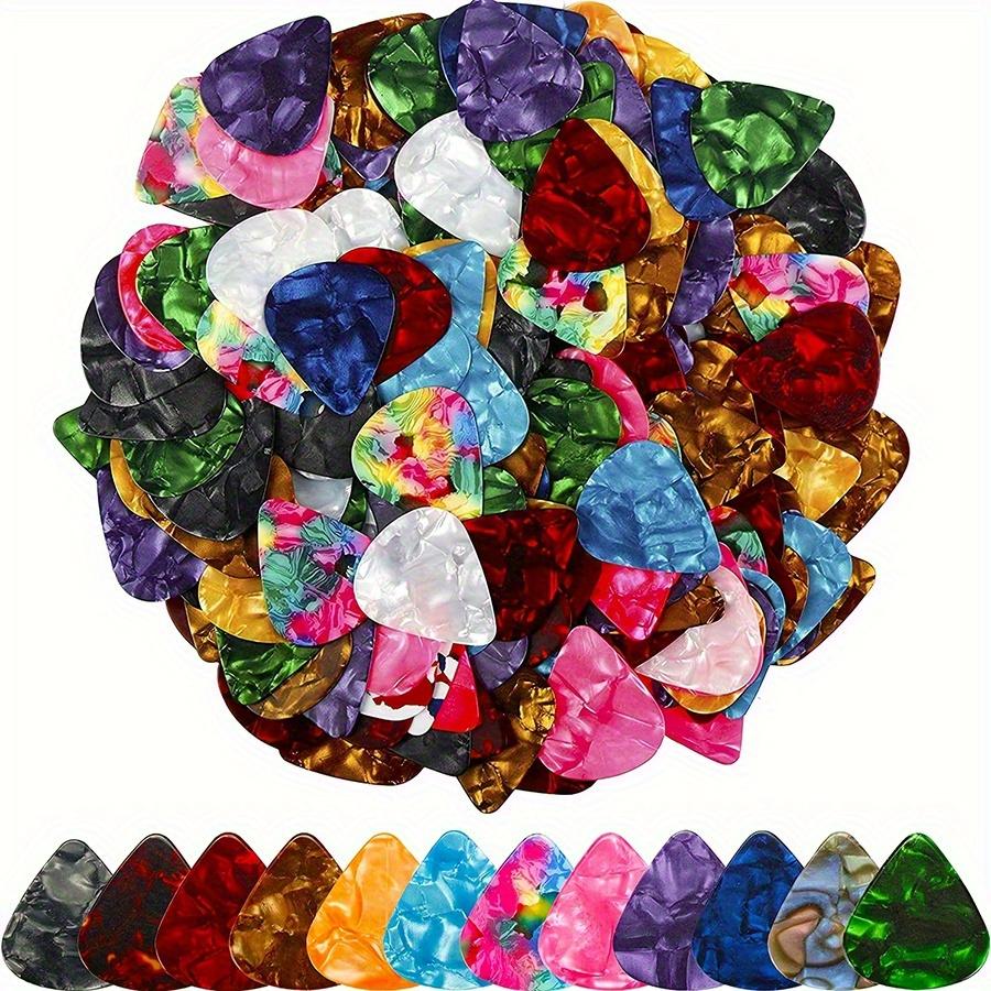 Portable Guitar Pick Stand with 6 Multi-Colored Picks - Guitar Speaker Model Pop Style Storage Organizer ZSY