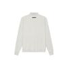 Fear of God Essentials SS21 Long Sleeve French Terry Polo Unisex Tops Light-Heather-Oatmeal FOG-SS21-600