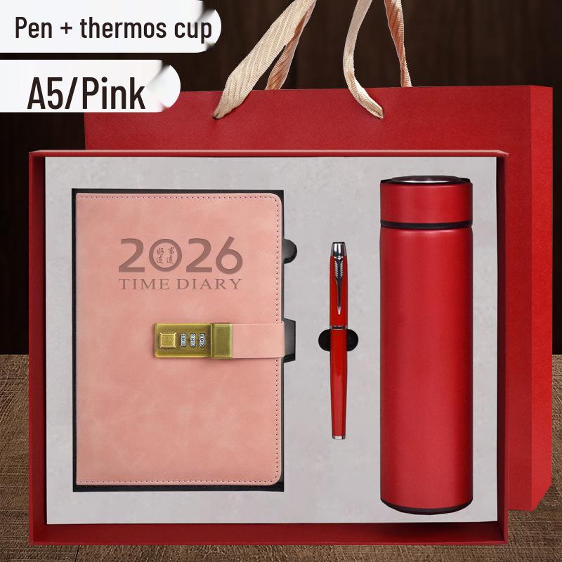 2026 Daily Diary and Password Keeper - Custom Logo, Thick Pages for Effective Time Management