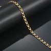 5mm Wide Stainless Steel Link Chain Rolo Long Necklace for Men Women Girl Jewelry Accessories DIY Gift Choker on Neck Collar