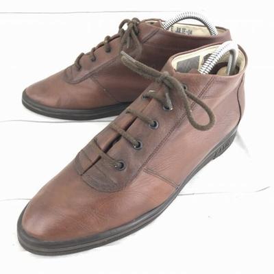 BALLY Leather Short Boots Chukka [23.5/Brown] Switzerland(USED)