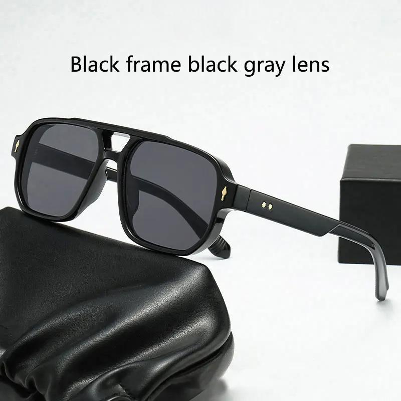 Fashion Retro Double Bridge Women's Sunglasses Leopard Sun Glasses Outdoors Street Wear Shades Men's Shades UV400 Eyewear