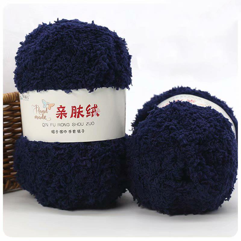 50 g/Bündel Chenillegarn, weicher, dünner Korallensamt-Handtuchfaden zum Stricken, Häkelgarn, Handstricken, Häkeln, DIY-Pullover, Puppen