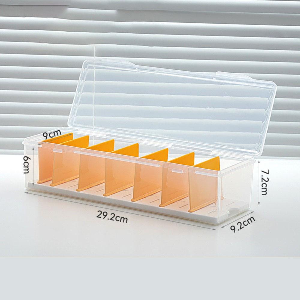 

Пластиковый прозрачный органайзер с регулируемыми перегородками, прозрачный органайзер с отделениями, портативные коробки для хранения карточек