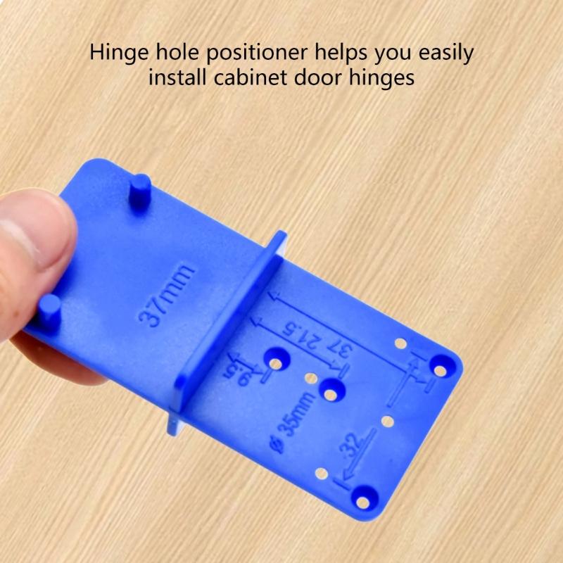 35/40mm Hinge Hole Jig Drill Guide Template Jig For Woodworking Cabinets Hinges Hole Locator