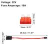 uxcell 32V Mini Fuse Adapter Tap Fuse Kit with Two 10A Style Fuses for Car Boat