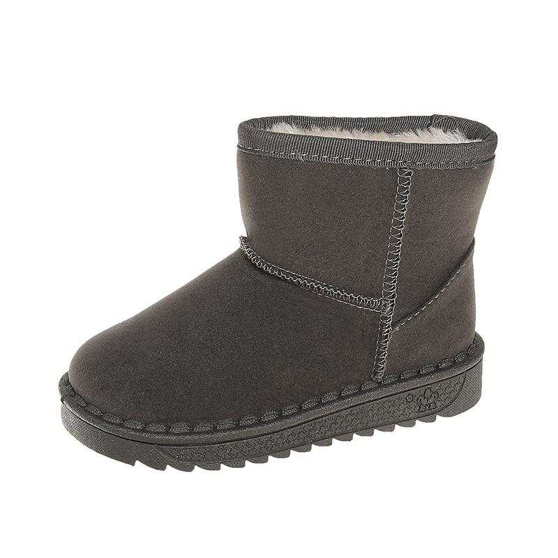 

Короткие зимние ботинки новые детские с мягкой подошвой против скольжения 36 серый