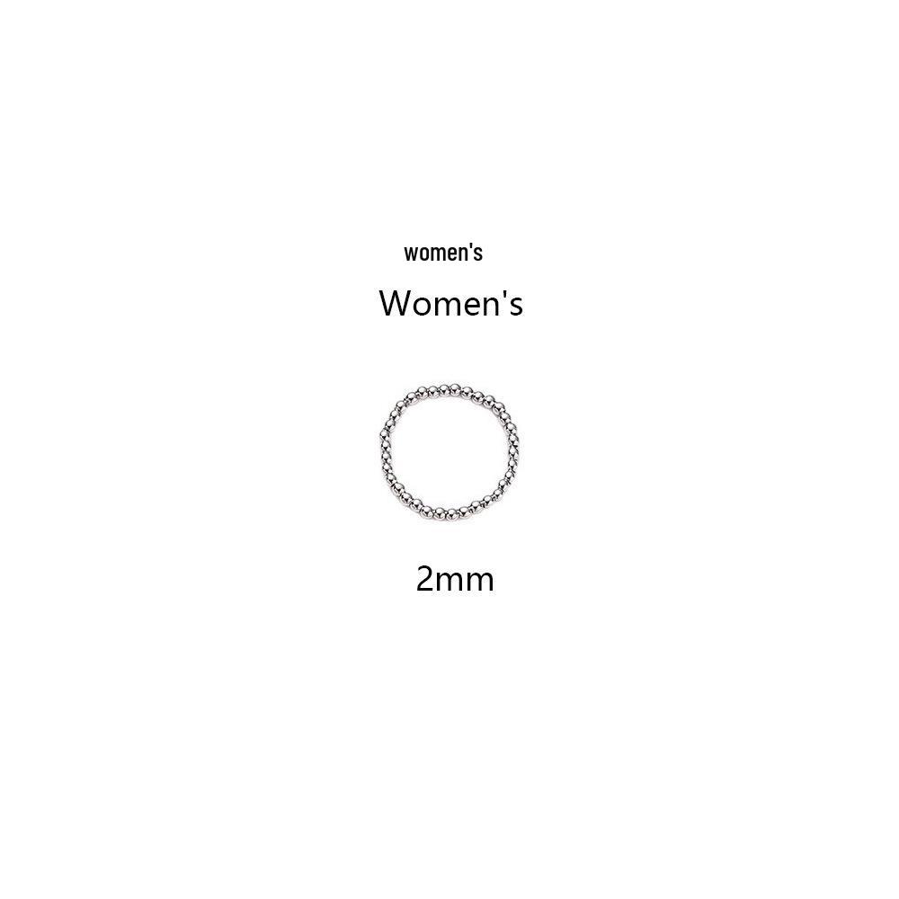 European & American Fashion Titanium Steel Elastic Ring, Vacuum Plated, Anti-oxidation, Non-fading.