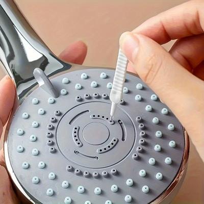 50pcs Equipped With Shower Head Cleaning Brush Bathroom Scrub Pad Rods Precision Nozzle Plugging Tool