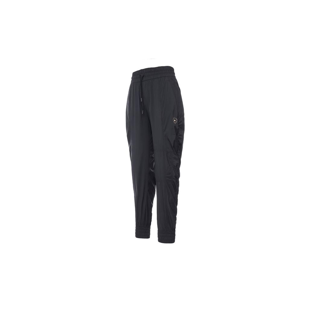 Adidas Solid Color Print Logo Casual Sports Pants Women Bottoms Black FU3985