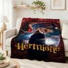 Magic Hermione Theme Printed Blanket Cozy Comfortable Throw Blanket For Living Room Sofa Nap Lightweight Home Decor Great Holiday Gift
