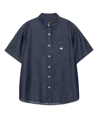LEE Loco Pocket Denim Short Sleeve Shirt Indigo Medium