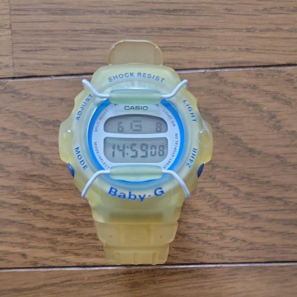 Used CASIO Baby-G BH-200 SHOCK RESIST Digital Watch