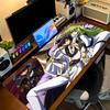 Code Geass All Main Characters Group Anime Mouse Pad, Glow Background Large Gaming Desk Mat for Game Room