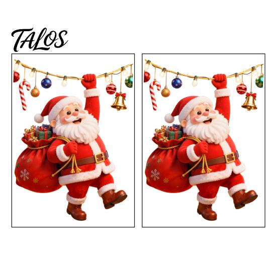 Festive Bathroom Wall Mural Cartoon Santa Claus Toilet Seat Sticker, Waterproof PVC Christmas & Colorful Removable Window Decals Lights Decal,