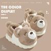 New cotton slippers women's winter bag heel indoor home with heel warm platform cotton shoes women's winter
