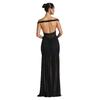 European and American style sexy tube top halter dress fashion temperament mesh pleated split hip wrap dress