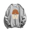 2025 Autumn/Winter Plus Velvet Thick Hoodie: Unisex Fox Cotton, Round Neck, Casual Korean Style