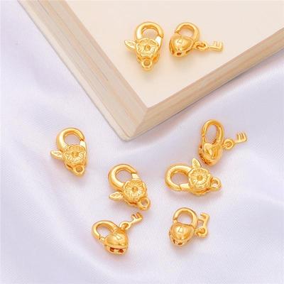 1 pezzo di rame a forma di cuore fiore di prugna chiusure per aragosta per collana fai da te braccialetto creazione di gioielli accessori forniture fatte a mano