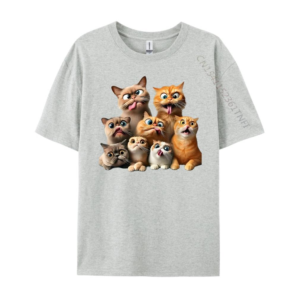 Funny Cat Art Print Free Shippping Clothes Anime Harajuku Grahpic Tee Shirt Cotton Comfort T Shirt Men 4TH of July