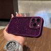 Applicable To Iphone17promax Mobile Phone Case Apple 15 Plum Color Flash Diamond 16 Light Luxury Exquisite 14 Silicone 13 Women