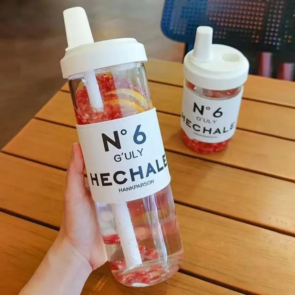 Drinkware Plastic Straw Cup Large Capacity Transparent Cup With Lid Straw Plastic Kettle Juice Milk